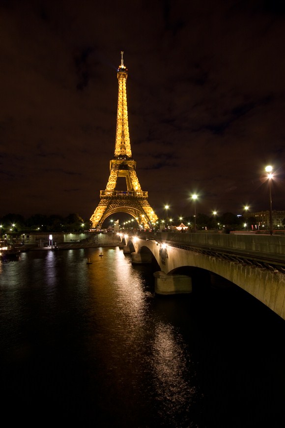 Eiffelturm von Pont d'Iéna