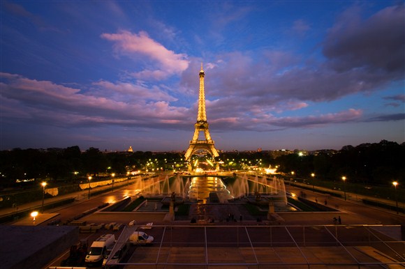 Eiffelturm von Jardins du Trocadéro